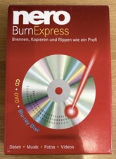 Nero Burn Express DVD-Box + Lizenzschlüssel Key - CD, DVD, Blue-ray Disc brennen