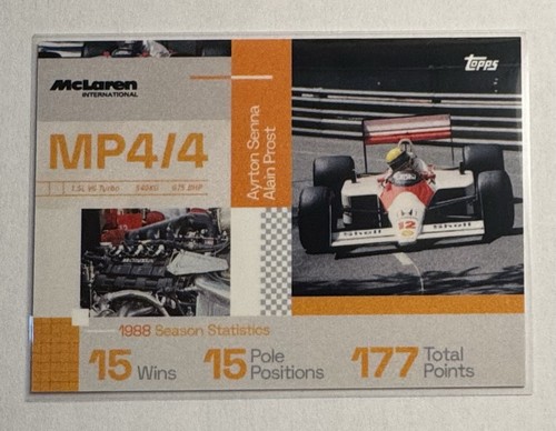 Senna prost mp4 topps - senna, mp4/4