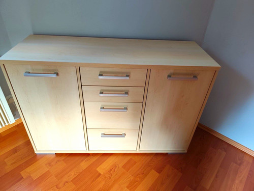 Kommode holz hell - hell, beige,