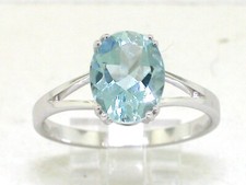 Aquamarin Ring 585 Weißgold