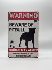 Blechschild Pitbull 20x30cm