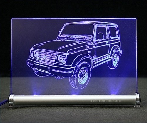 Suzuki samurai autogravur auf - samurai,