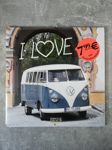 Bulli kalender 2026 - vw, love