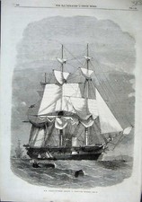 Alter antiker Druck 1863 H. M