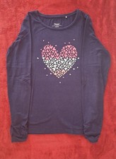 Langarm Shirt dunkelblau Ernstings Family Yigga - Mädchen Größe 146 / 152