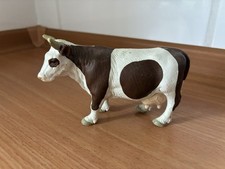 Schleich 13213 Kuh braun weiß