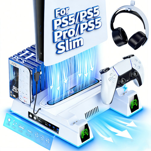 Ps5 slim pro cooling station - cooling,