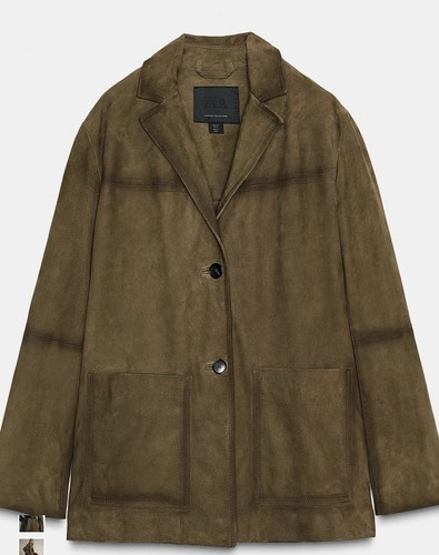 Zara blazer echtes leder - echtes,