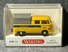 Wiking 1:87/H0, VW T 1 Doppelkabine „Lufthansa“, 078904, Modellfahrzeug, Bulli