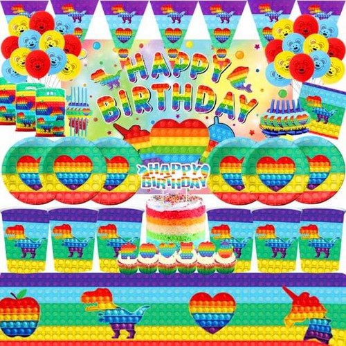 Rainbow popit fidget toy motto - fidget,