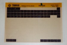 Microfich Parts Catalogue / Ersatzteilkatalog Yamaha RX 100 Stand 03/83