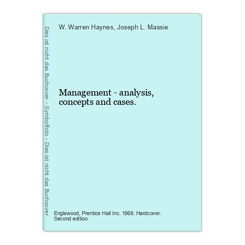 Management analysis - -,