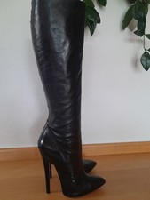 High heel Stiefel, Gianrico Mori, Echtleder, EU 38; Stiletto Stiefel