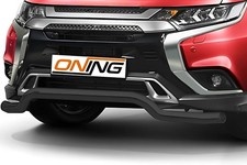 Frontschutzbügel breit für Mitsubishi Outlander 2018-2021 schwarz 70mm Edelstahl