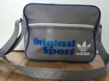 adidas Airliner Umhängetasche,Grau,Blau,Retrodesign,Sporttasche