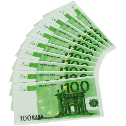 Servietten 100 euro - 10, servietten,