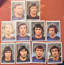 Bergmann WM 1974, Jugoslawien, 10 verschiedene Sticker