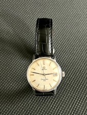 Omega Seamaster 600 - Lederarmband Omega schwarz - Handaufzug - Datumsanzeige