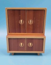 Bodo Hennig Schrank 50 er J. Holz Wohnzimmer Puppenstube Puppenhaus 