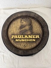 Paulaner Bier München    Fassboden Werbeschild aus  Kunststoff