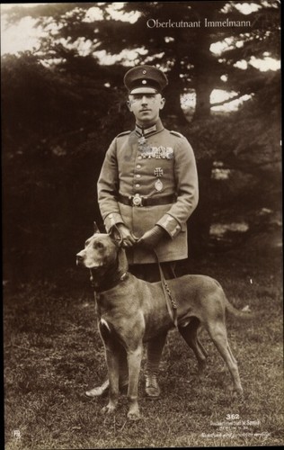 Oberleutnant immelmann mit - ak,