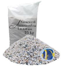Bodengrund Aquariumsand Aquarienkies weiß 25kg Aquariensand Aquariumkies Sand