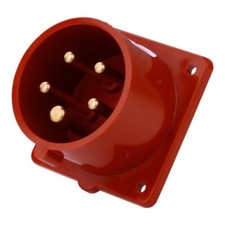 Mennekes Anbaustecker 32A 5p 6h 400V IP44 Einbausteckdose gerade Typ 1409 