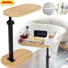 Beistelltisch Betttisch Pflegetisch Höhenverstellbar Sofatisch Badetablett DE
