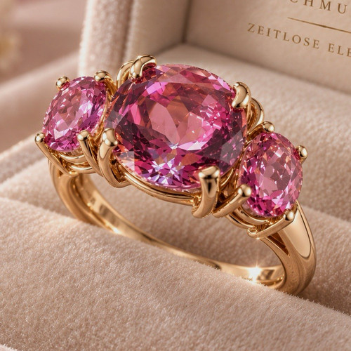 Gelbgoldring 375 mit ovalen - gelbgoldring,