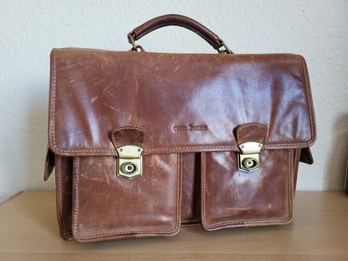 Greenburry leder vintage - leder,