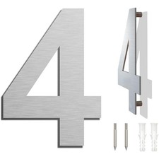 Hausnummer Edelstahl groß