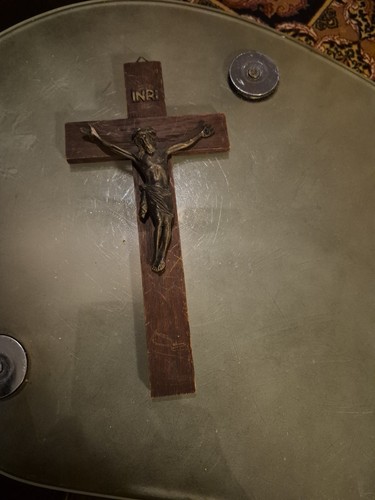 Jesus holz kreuz 30cm - 30cm, gross
