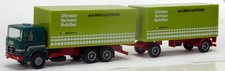 Dörr Spedition MAN F8 Koffer-Hängerzug. Herpa 818034 OVP