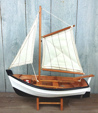Deko Segelschiff Segelboot Fischerboot aus Holz 32 x 30 cm (5141) Schiff II.Wahl