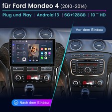 6GB+128GB Autoradio für Ford Mondeo MK4 2011-2013 BT CarPlay Android 13 Navi GPS