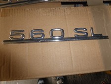 Typenzeichen Typenkennzeichen Schriftzug Typenschild  560SL für Mercedes R107