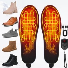 Beheizbare Sohlen Wiederaufladbar Fußwärmer Wärmesohlen Thermosohlen für Herren