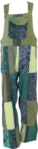 Patchwork latzhose unisex - patchwork,