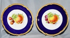Paar Obstteller Prunkteller