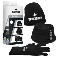 Derbystar Winter-Set v22 Mütze + Neckwarmer + Handschuhe Fußball Running Set