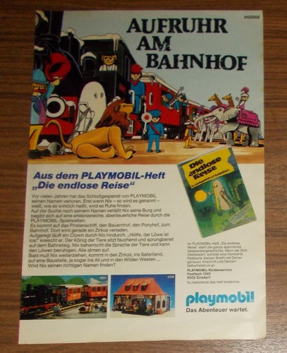 Seltene werbung playmobil 4001 - seltene,