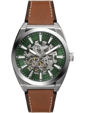 FOSSIL Armbanduhr Herren EVERETT ME3261 Automatikuhr Lederarmband 42mm B-WARE