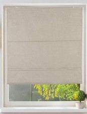 Klemmfix Rollo Faltrollo Leinenoptik sand ohne bohren verdunkelnd Sonnenschutz