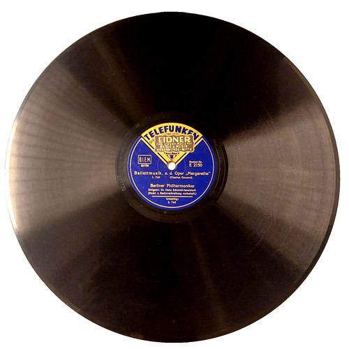 Schellackplatte ballettmusik - schellackplatte,