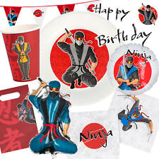 NINJA KINDERGEBURTSTAG - Geschirr Deko Mitgebsel Geburtstag Kinder Party Ninjas