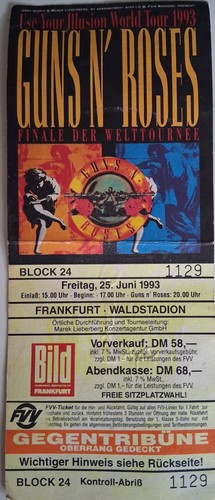Guns roses juni 1993 - n,