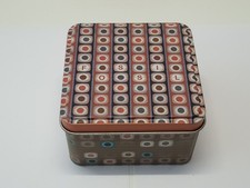 Punkte rot/blau/braun    - Uhrenbox - Tin / Dose von Fossil (R3A)
