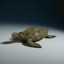 Bronze Schildkröte Indonesien – Glücksbringer & Feng Shui Figur 13 cm