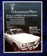Rover 3500 V8   originale Werbung aus 1969