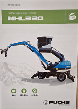 FUCHS  UMSCHLAGMASCHINE  UMSCHLAGBAGGER  MHL 320  F - SERIE  NEU